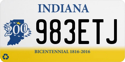 IN license plate 983ETJ