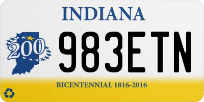 IN license plate 983ETN