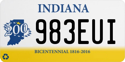 IN license plate 983EUI