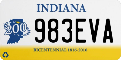 IN license plate 983EVA