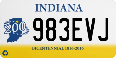 IN license plate 983EVJ