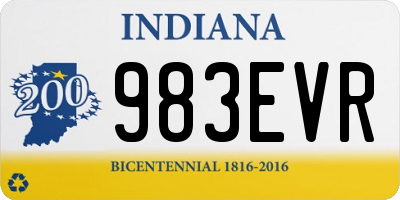 IN license plate 983EVR