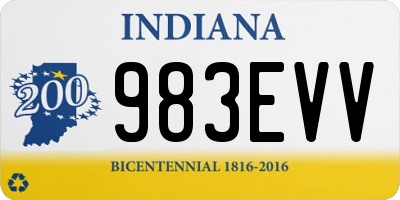 IN license plate 983EVV