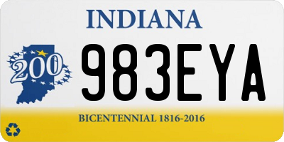 IN license plate 983EYA