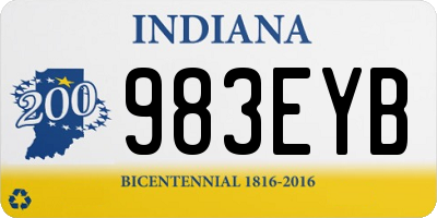 IN license plate 983EYB