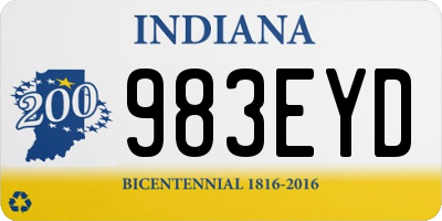 IN license plate 983EYD