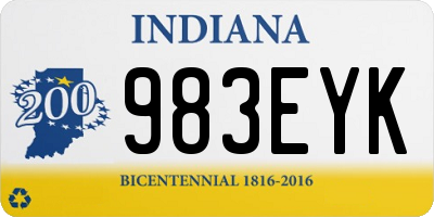 IN license plate 983EYK