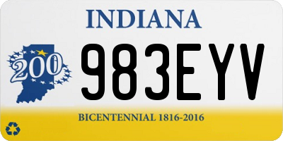 IN license plate 983EYV