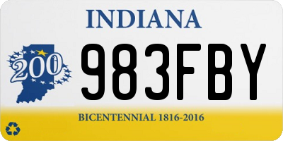 IN license plate 983FBY