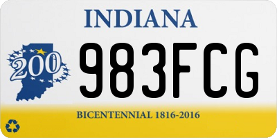 IN license plate 983FCG