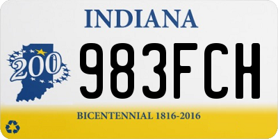 IN license plate 983FCH