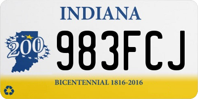 IN license plate 983FCJ