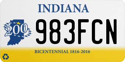 IN license plate 983FCN