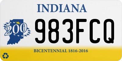 IN license plate 983FCQ