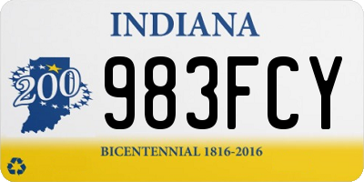IN license plate 983FCY