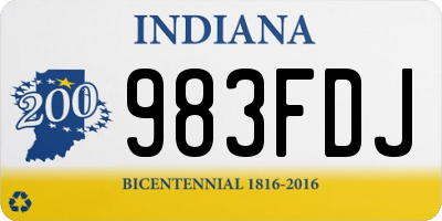 IN license plate 983FDJ