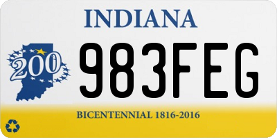 IN license plate 983FEG