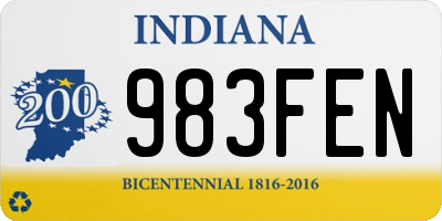 IN license plate 983FEN