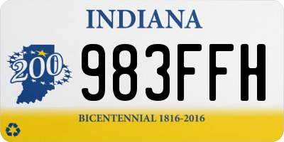 IN license plate 983FFH