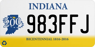 IN license plate 983FFJ