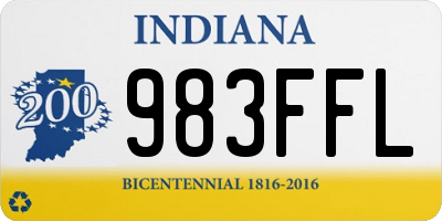 IN license plate 983FFL