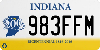 IN license plate 983FFM