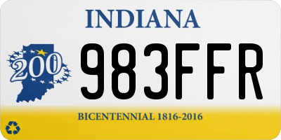 IN license plate 983FFR