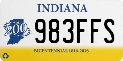 IN license plate 983FFS