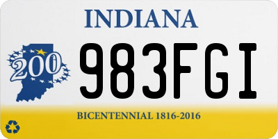 IN license plate 983FGI