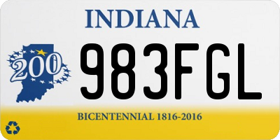 IN license plate 983FGL