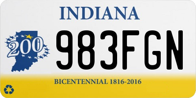 IN license plate 983FGN