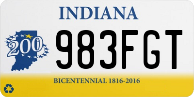 IN license plate 983FGT
