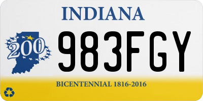 IN license plate 983FGY