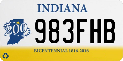 IN license plate 983FHB