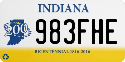 IN license plate 983FHE