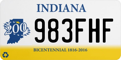 IN license plate 983FHF