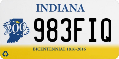 IN license plate 983FIQ