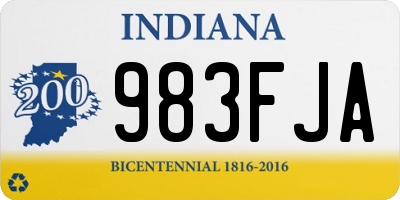 IN license plate 983FJA