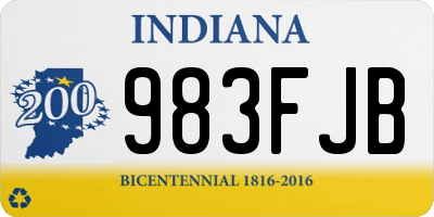 IN license plate 983FJB