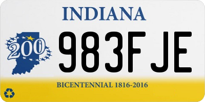 IN license plate 983FJE