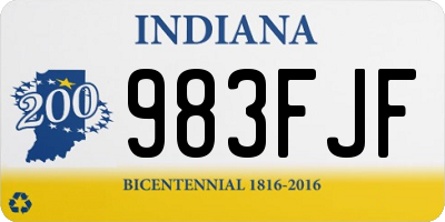 IN license plate 983FJF