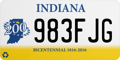 IN license plate 983FJG