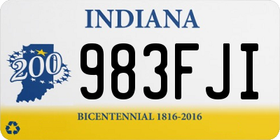 IN license plate 983FJI