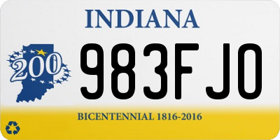 IN license plate 983FJO