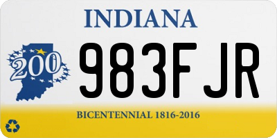 IN license plate 983FJR