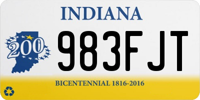 IN license plate 983FJT