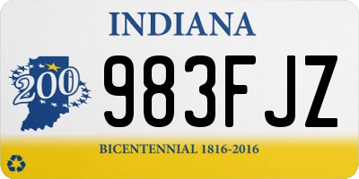 IN license plate 983FJZ