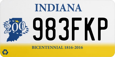 IN license plate 983FKP