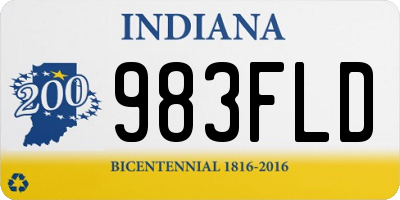 IN license plate 983FLD