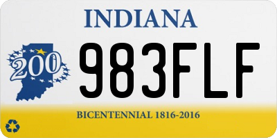 IN license plate 983FLF